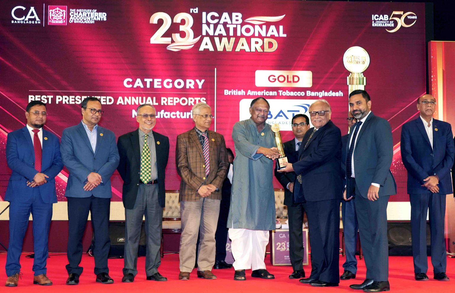 তিনটি শ্রেণিতে আইসিএবি জাতীয় পুরস্কার পেল বিএটি বাংলাদেশ