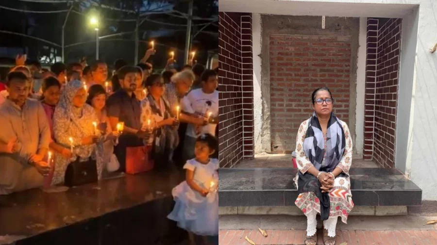 ধানমন্ডি ৩২-এ প্রদীপ প্রজ্বলন, অভিনেত্রী রোকেয়া প্রাচীর ওপর হামলা